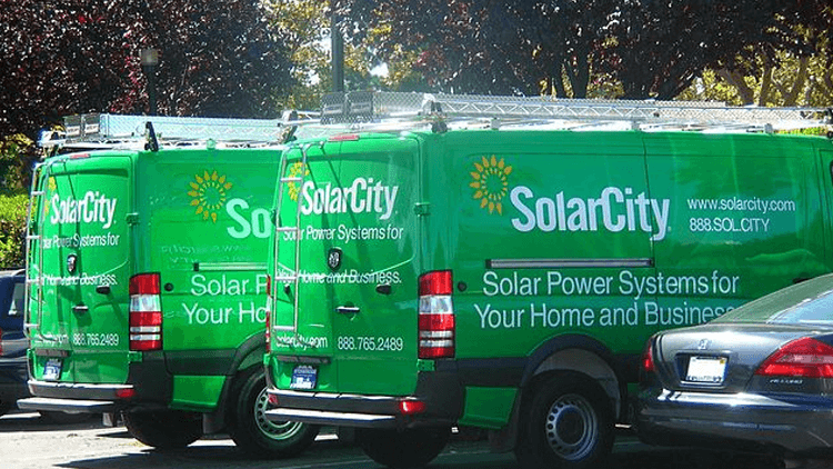 aandeel SolarCity bus