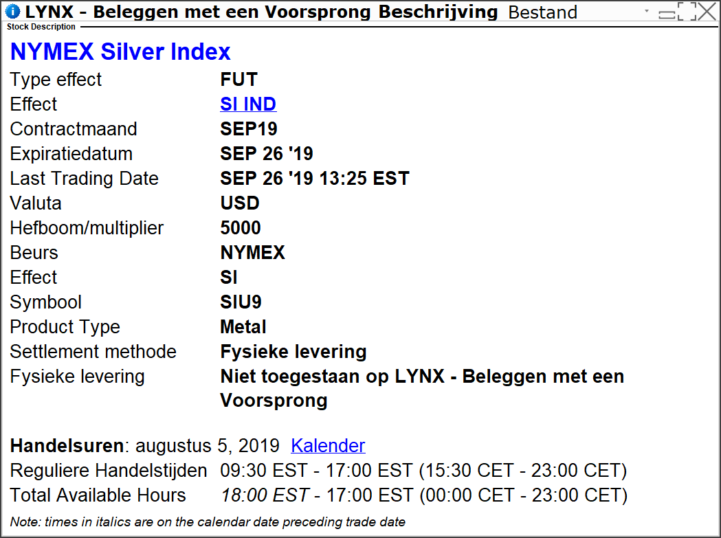 Zilver futures - zilver verwachting - zilver kopen - beleggen in zilver 