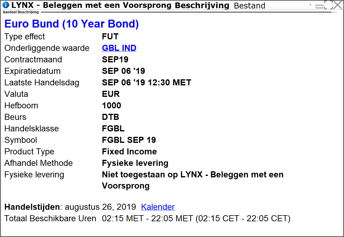 Euro Bund (10 Year Bond) - Beleggen in obligaties