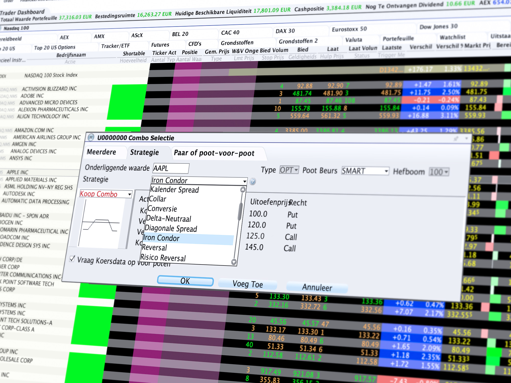 Combo Trader: Sneller en gemakkelijker optiecombinatie aanmaken