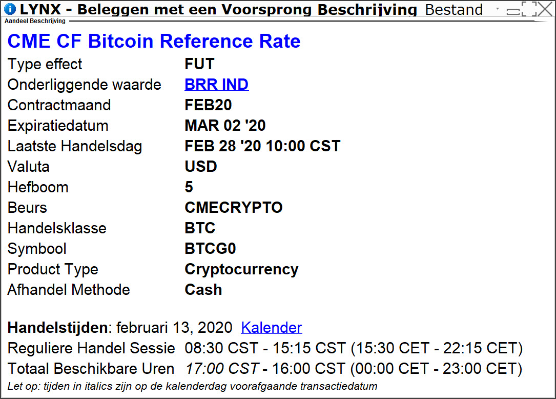CME CF bitcoin Real Time Index (BRTI)