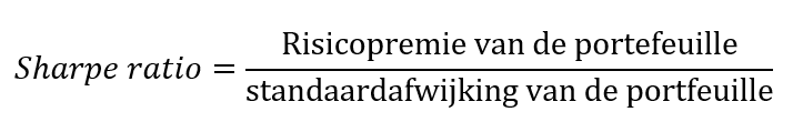 Sharpe ratio berekenen | Sharpe ratio formule | Sharpe ratio berekening
