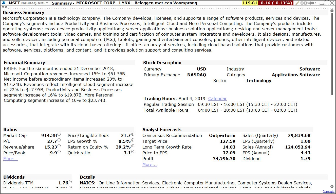 winst per aandeel apple - winst per aandeel formule